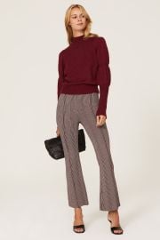 Maroon Puff Sleeve Sweater by Derek Lam Collective for 45 Rent the Runway at Rent the Runway