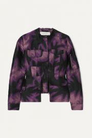 Marques  Almeida - Frayed printed brocade jacket at Net A Porter