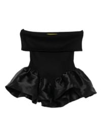 Marquesx27Almeida off-shoulder Peplum Top Black at Farfetch