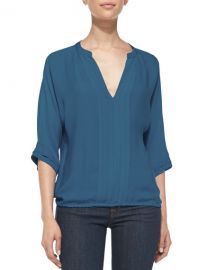 Marru Pintuck-Front Silk Blouse  Joie at Bergdorf Goodman