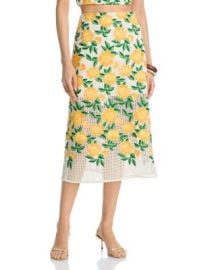 Marta Embroidered Midi Skirt at Bloomingdales