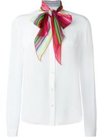 Mary Katrantzou   39 Folia  39  Pussy Bow Blouse at Farfetch