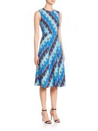 Mary Katrantzou - Osmond Lion Striped Dress at Saks Fifth Avenue