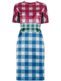 Mary Katrantzou Acacia Gingham Silk Dress at Farfetch