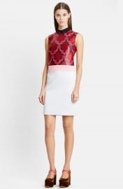 Mary Katrantzou Sleeveless Damask Jacquard Sheath Dress at Nordstrom