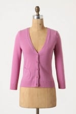 Mary's pink cardigan from Anthropologie at Anthropologie