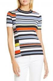 Mason Stripe Short Sleeve Sweater by Rag and Bone  at Nordstrom