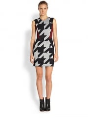 Mason by Michelle Mason - Houndstooth Combo Tank Dress at Saks Fifth Avenue