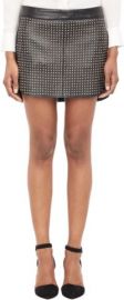 Mason by Michelle Mason Studded Lambskin Mini Skirt at Barneys