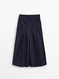 Massimo Dutti Rinse Wash Box Skirt at Massimo Dutti