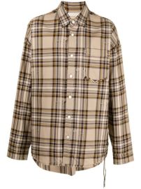 Mastermind World Plaid skull-print long-sleeve Shirt - at Farfetch