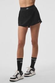 Match Point Tennis Skirt - Black Alo Yoga at Alo Yoga