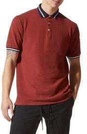 Match Point Tipped Slub Short Sleeve Polo at Nordstrom