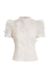 Matchmaker Lift Off Linen-Silk Top By Zimmermann Moda Operandi at Moda Operandi