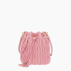 Matelasse Nappa Leather Bucket Bag by Miu Miu at Miu Miu