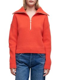 Matelot Half Zip Wool Blend Sweater at Nordstrom