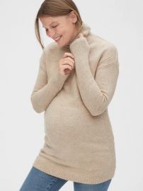 Maternity Cozy Turtleneck Tunic Sweater by Gap at Gap