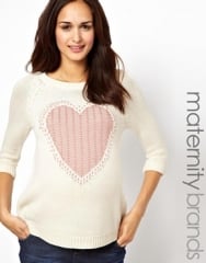 Maternity Love Heart Sweater at Asos