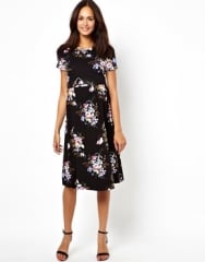 Maternity midi skater dress at Asos