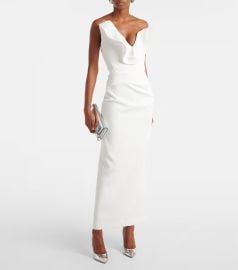 Maticevski Requiem Strapless Faille Gown at Mytheresa