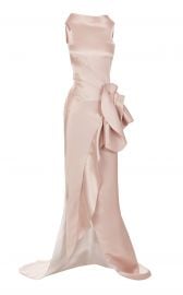 Maticevski Uniflora Satin Sleeveless Gown at Moda Operandi