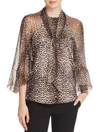 Matilda Silk Leopard-Print Blouse by Elie Tahari at Bloomingdales