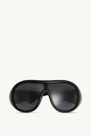 Matte Black Cloche Sunglasses - Sunglasses for Men Moncler US at Moncler