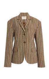 Matteo Striped Cotton-Blend Jacket By Ulla Johnson at Moda Operandi