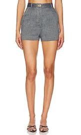 Matthew Bruch High Waist Hot Short In Denim at Revolve