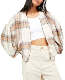 Mattie Plaid Bomber Jacket at Macys