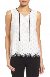 Matty M Sleeveless Lace Top at Nordstrom