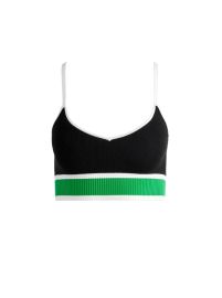 Maude Knit Bralette In Blackgarden Green Alice And Olivia at Alice + Olivia