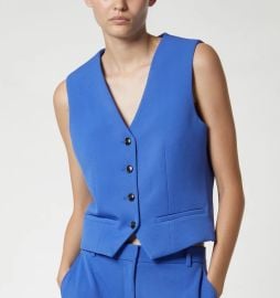 Maude Waistcoat French Blue SAINT ART at Saint Art