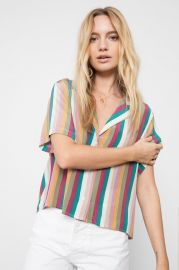 Maui Top in Silk Farrah Stripe at Rails