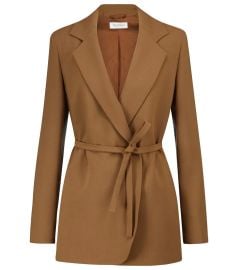 Max Mara - Belted stretch-wool blazer at Mytheresa