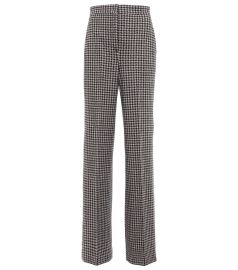 Max Mara - Cesena houndstooth virgin wool pants at Mytheresa