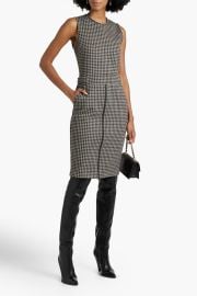 Max Mara Ginnata Houndstooth Wool Dress at The Outnet