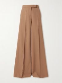 Max Mara Ninfa wool twill wide leg pants at Net a Porter