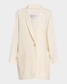 Max Mara Orlaya Oversized Single-Breasted Blazer at Neiman Marcus