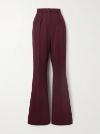 Max Mara Pleated wool twill straight leg pants at Net a Porter