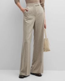 Max Mara Pontiac Cashmere Blend Wide Leg Trousers at Neiman Marcus