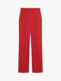 Max Mara Straight Fit Wool Satin Trousers at Max Mara