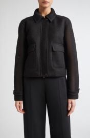 Max Mara Strenna Technical Mesh Jacket at Nordstrom