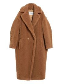 Max Mara Teddy Coat Brown at Farfetch