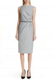 Max Mara Torres Side Pleat Sheath Dress   Nordstrom at Nordstrom