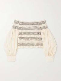Max Mara Walk off the shoulder Top at Net a Porter