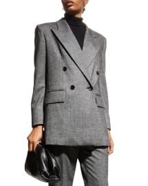 Max Mara Wool Cashmere Double Breasted Blazer at Neiman Marcus