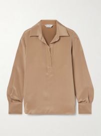 Max Mara Zenzero silk satin blouse at Net a Porter