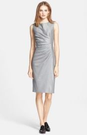 Max Mara and39Medusaand39 Ruched Seam Wool andamp Silk Dress at Nordstrom