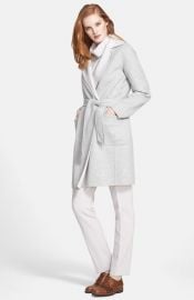 Max Mara and39Visoneand39 Reversible Wool andamp Angora Wrap Coat with Belt rev at Nordstrom